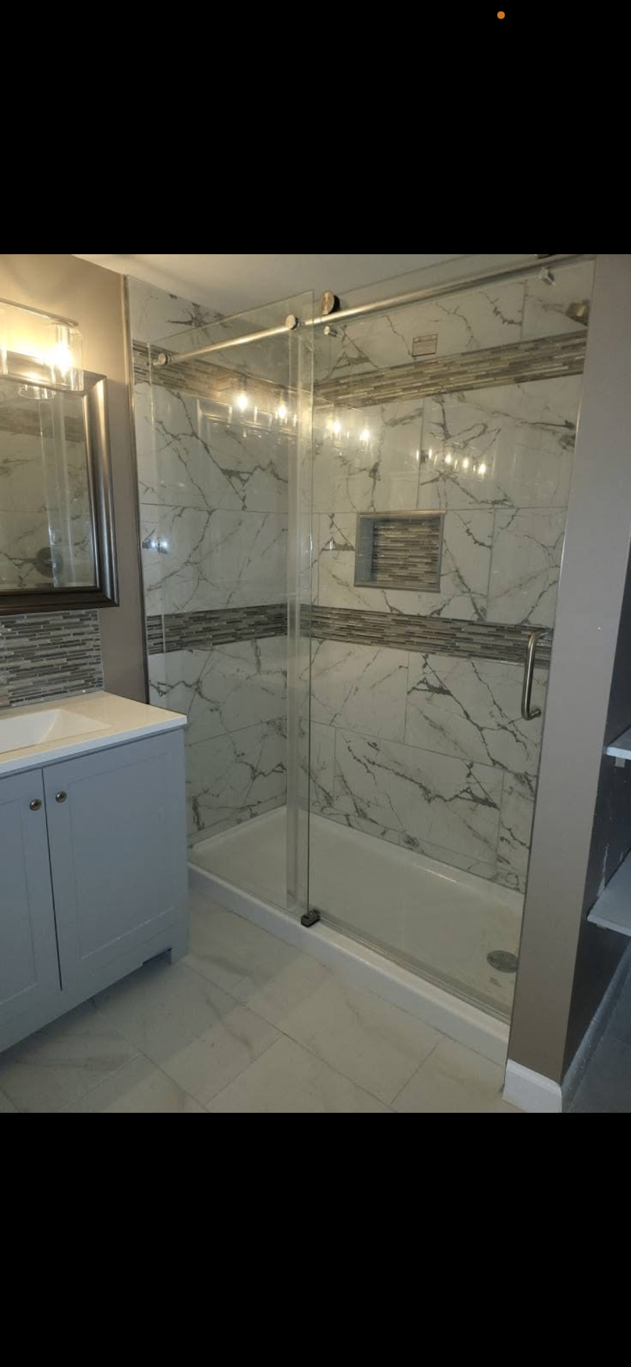 Marble Shower Build