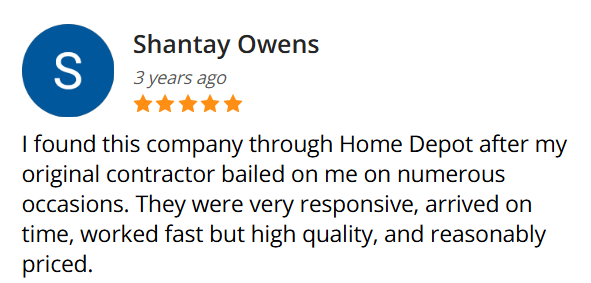 Review from Shantay Owens